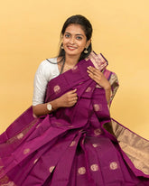 SC3190 - Cotton Saree with Tissue Pallu